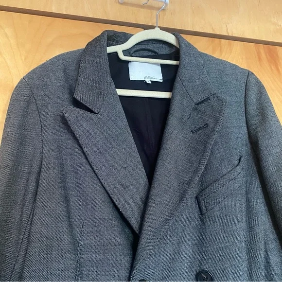 3.1 Phillip Lim Oversized Grey Trench Coat (sz 6) - Picture 4 of 14